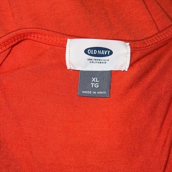 5/$25 Old Navy Curved Hem Tank Top in Warm Sunset (Orange) Size XL - Picture 4 of 6